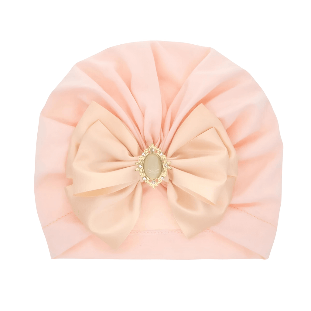 Baby Girl's Light Pink Hat With Rhinestones