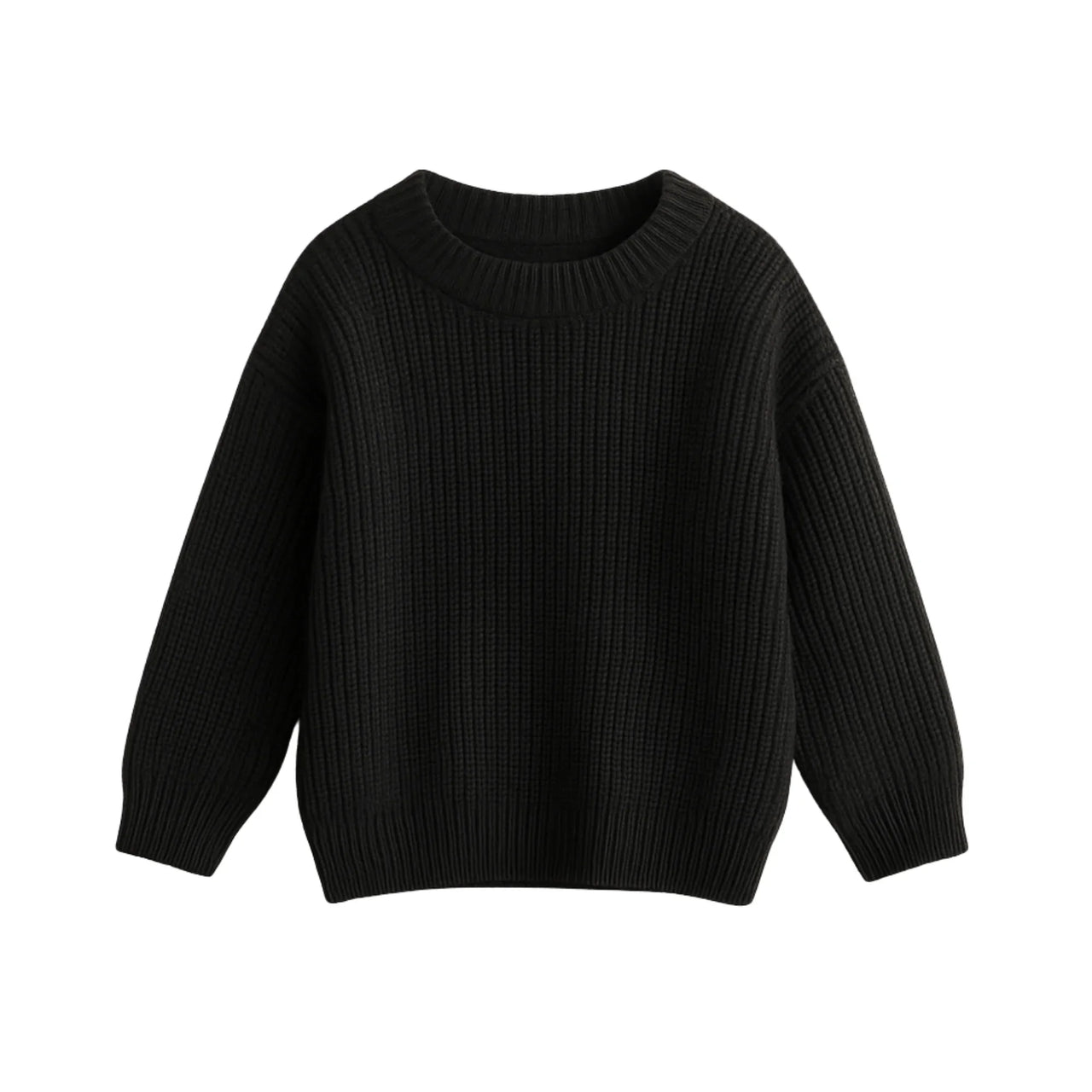 Black sweater on a white background
