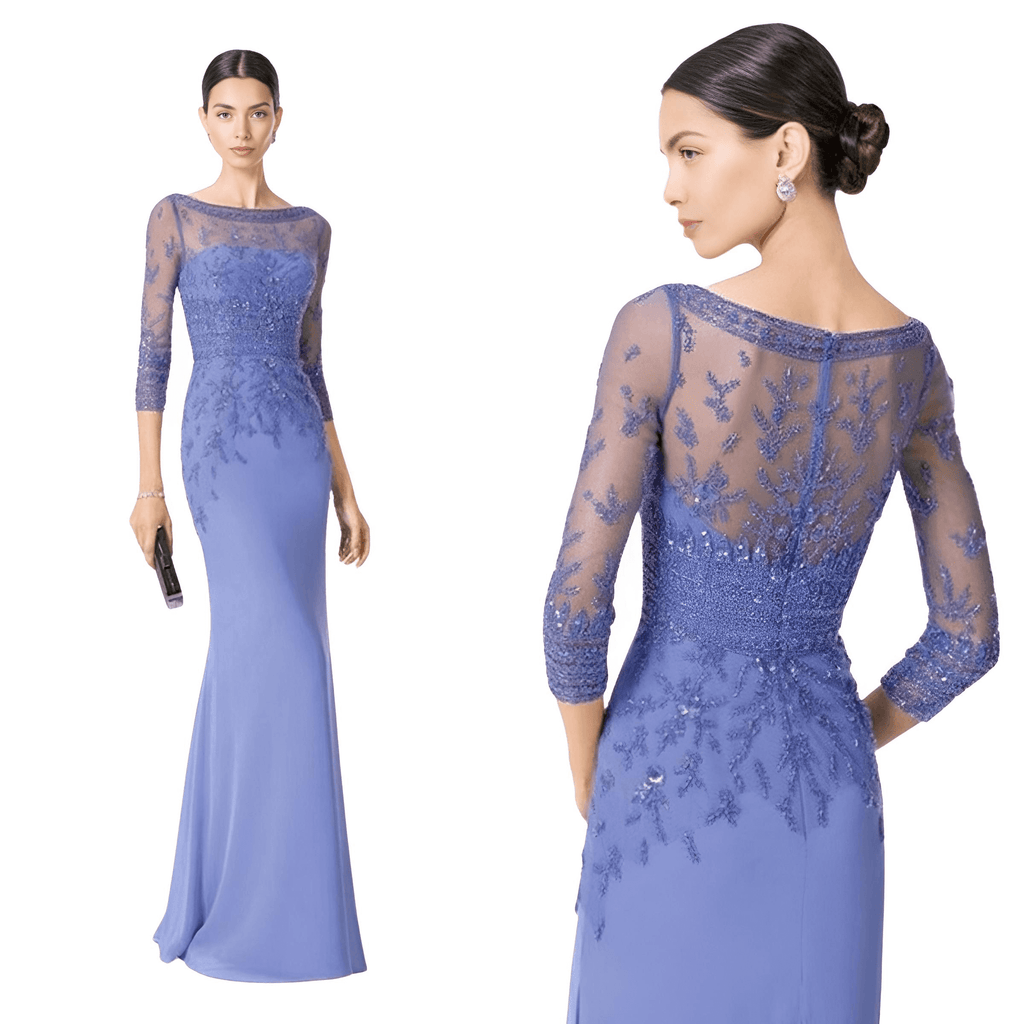 Blue Mother of The Bride Dress