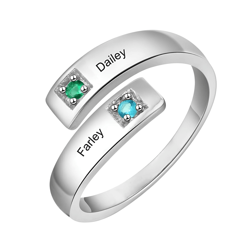 Birthstone Custom Ring for Couples or BFFs