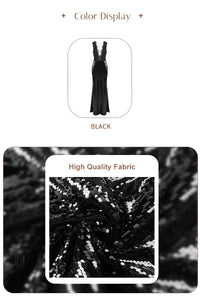 Thumbnail for Black dress with high-quality fabric texture displayed on a white background
