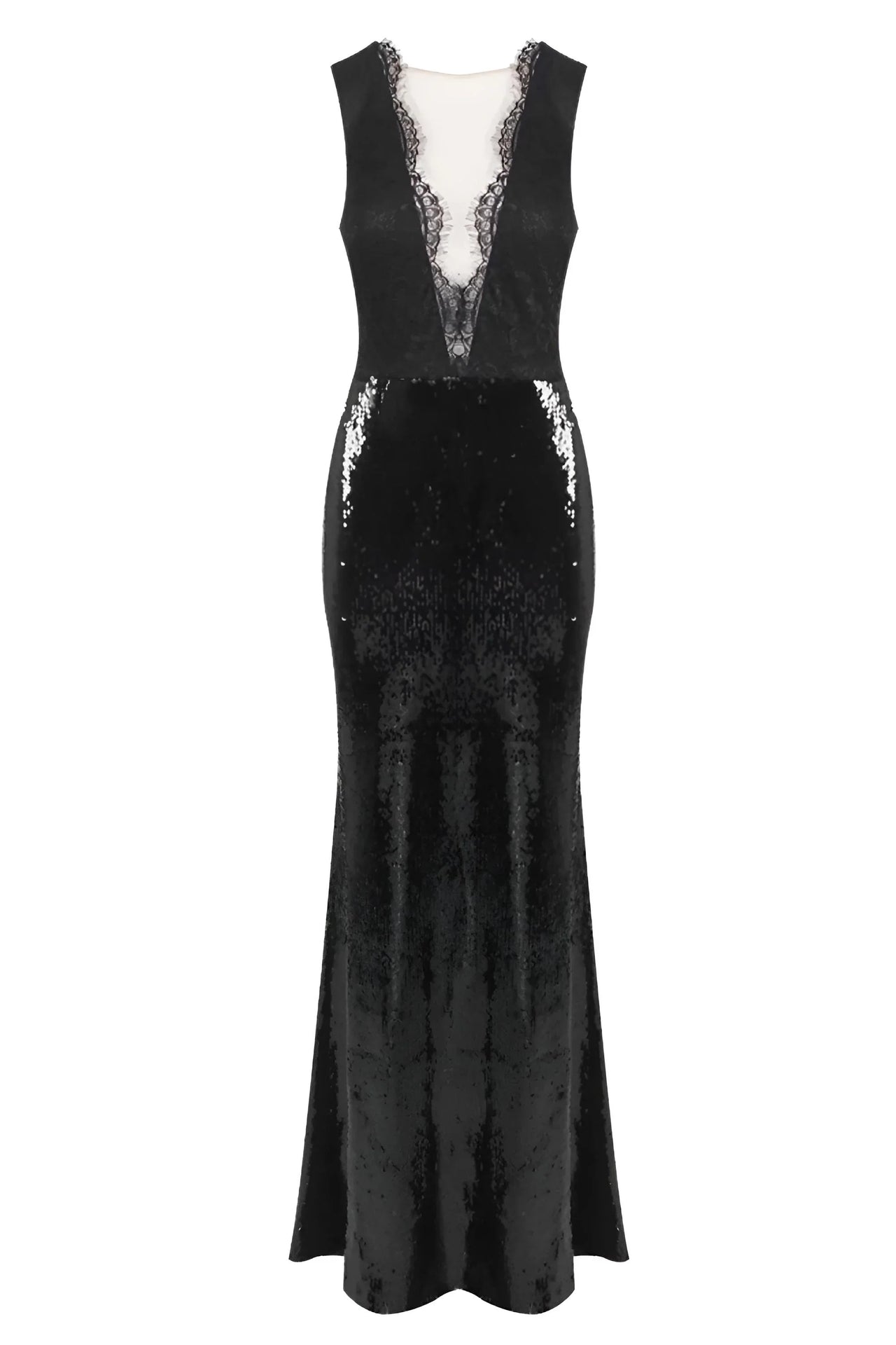 Black Sequin Mermaid Dress Deep V Neck Backless Lace Design Dress for Party Dinner Evening Gown, Maxi Dresses, Sleeveless, Black, S, M, L, 2, 4, 6, 8, 10, 12, United States, USA, Canada, Australia, New Zealand, United Kingdom, UK, Black mermaid sequin prom dress, Black sequin formal gown, long black sequin dress, Mermaid evening gown with sequins, shopdrestiny.com