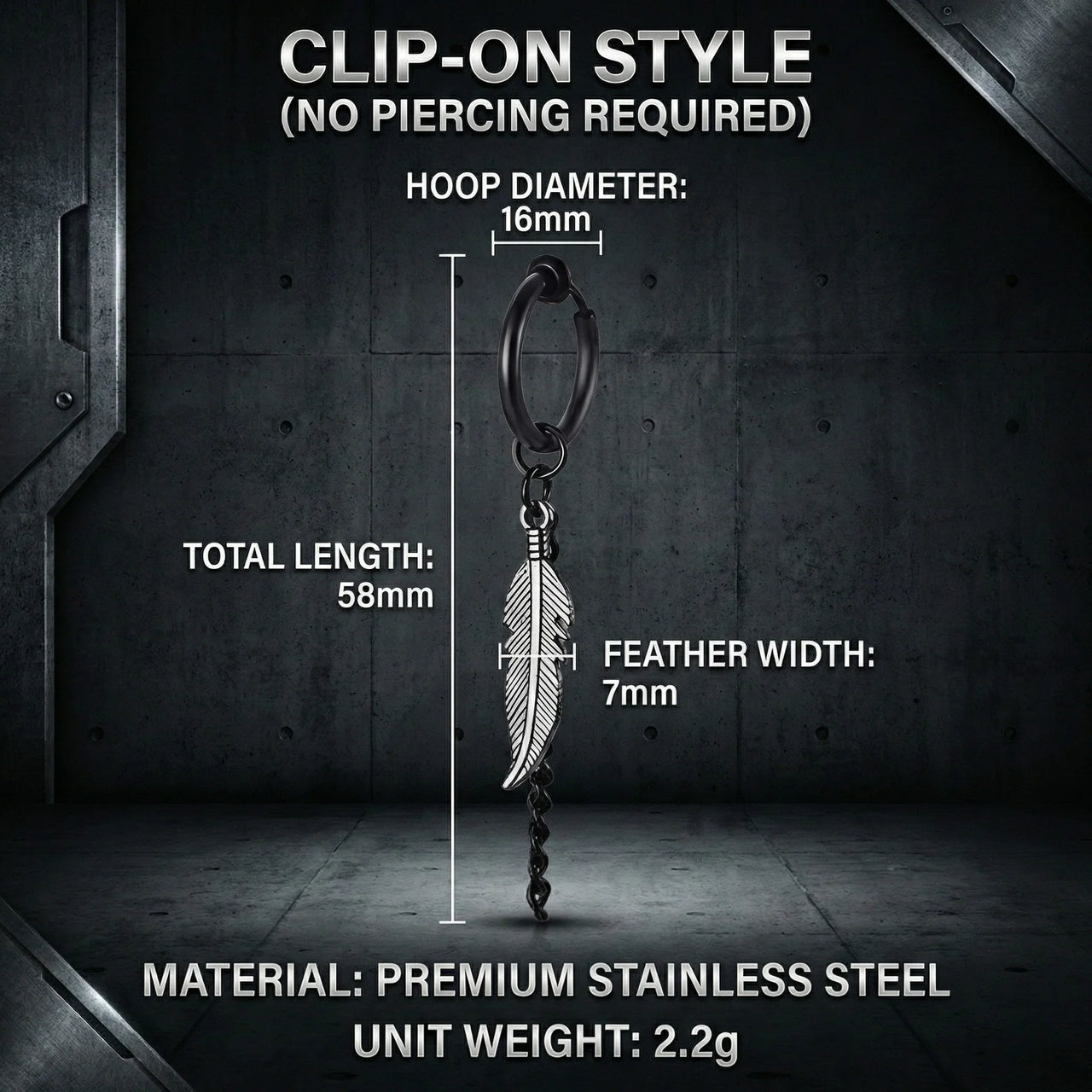 Men's Dangle Earrings