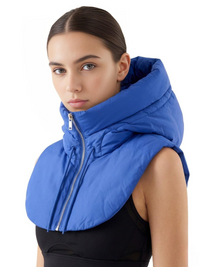 Thumbnail for Puffer Hooded Fake Collar Neck Warmer