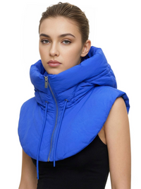 Thumbnail for Puffer Hooded Fake Collar Neck Warmer