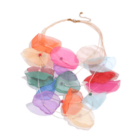 Thumbnail for Bohemian Flower Necklaces, Drestiny, Necklaces, United States, USA, Canada, Australia, New Zealand, United Kingdom, UK, Coral, Pink, Blue, Golden Yellow, Black, White, Colorful, Green, Light Khaki, boho flower necklace, floral bohemian necklace, vintage flower necklace boho, colorful bohemian flower necklace, long bohemian flower necklace, boho floral pendant necklace, flower charm necklace bohemian, bohemian layered flower necklace, ethnic flower necklace boho, shopdrestiny.com