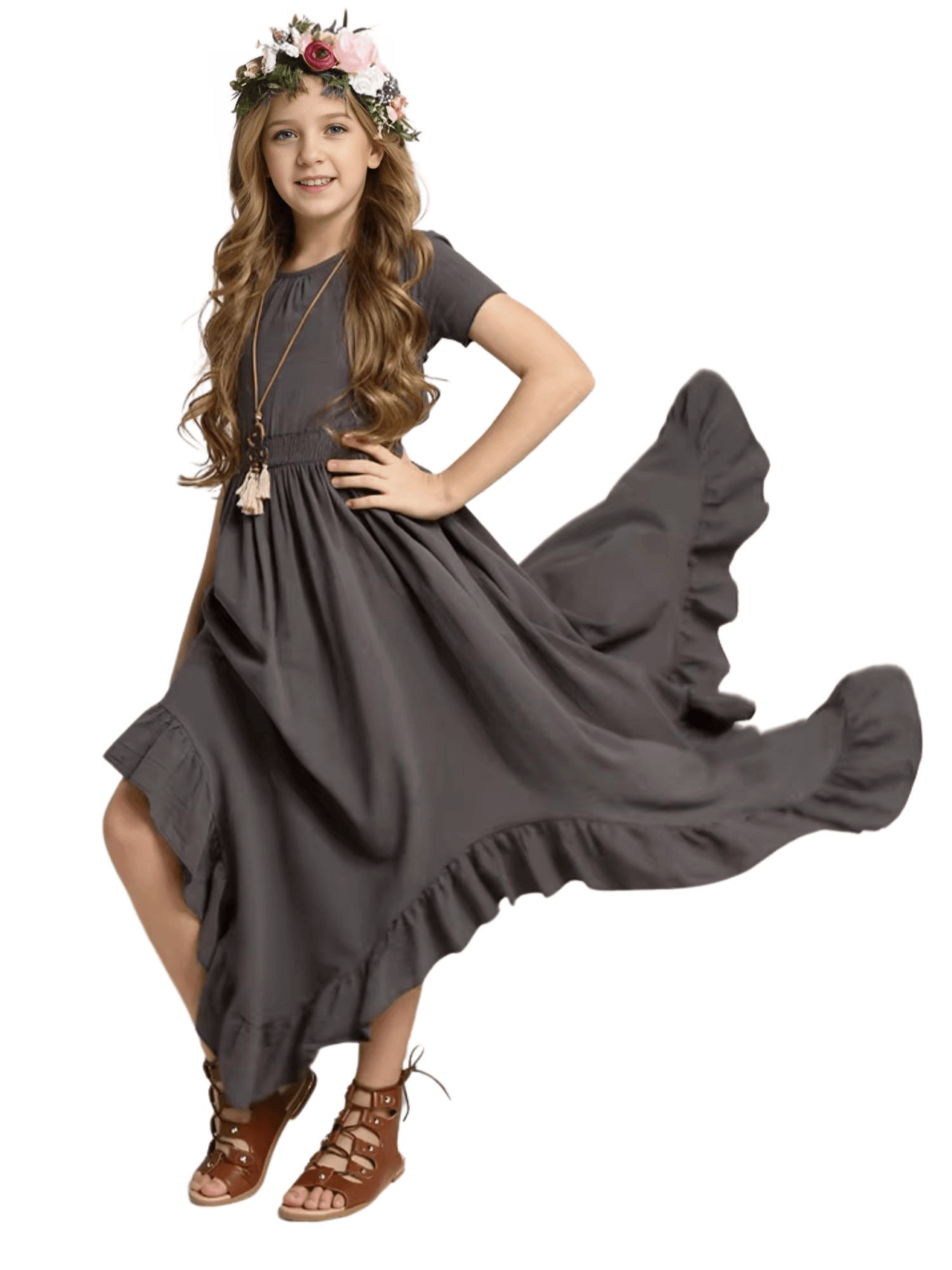 Boho Dresses For Girls -, Dress , Drestiny , 10T, 12T, 14T, 3T, 4T, 6T, 8T, Australia, Beige, Brown, Canada, Coffee, Dark Green, Dark Grey, Dresses, FR, Girls, Green, New Zealand, Pink, Purple, Red, Sleeveless, TD, United Kingdom, United States, White , Drestiny , www.shopdrestiny.com