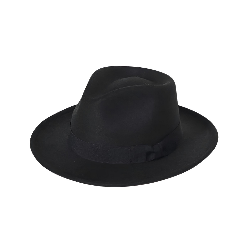 Bow Tie Black Jazz Hat For Men