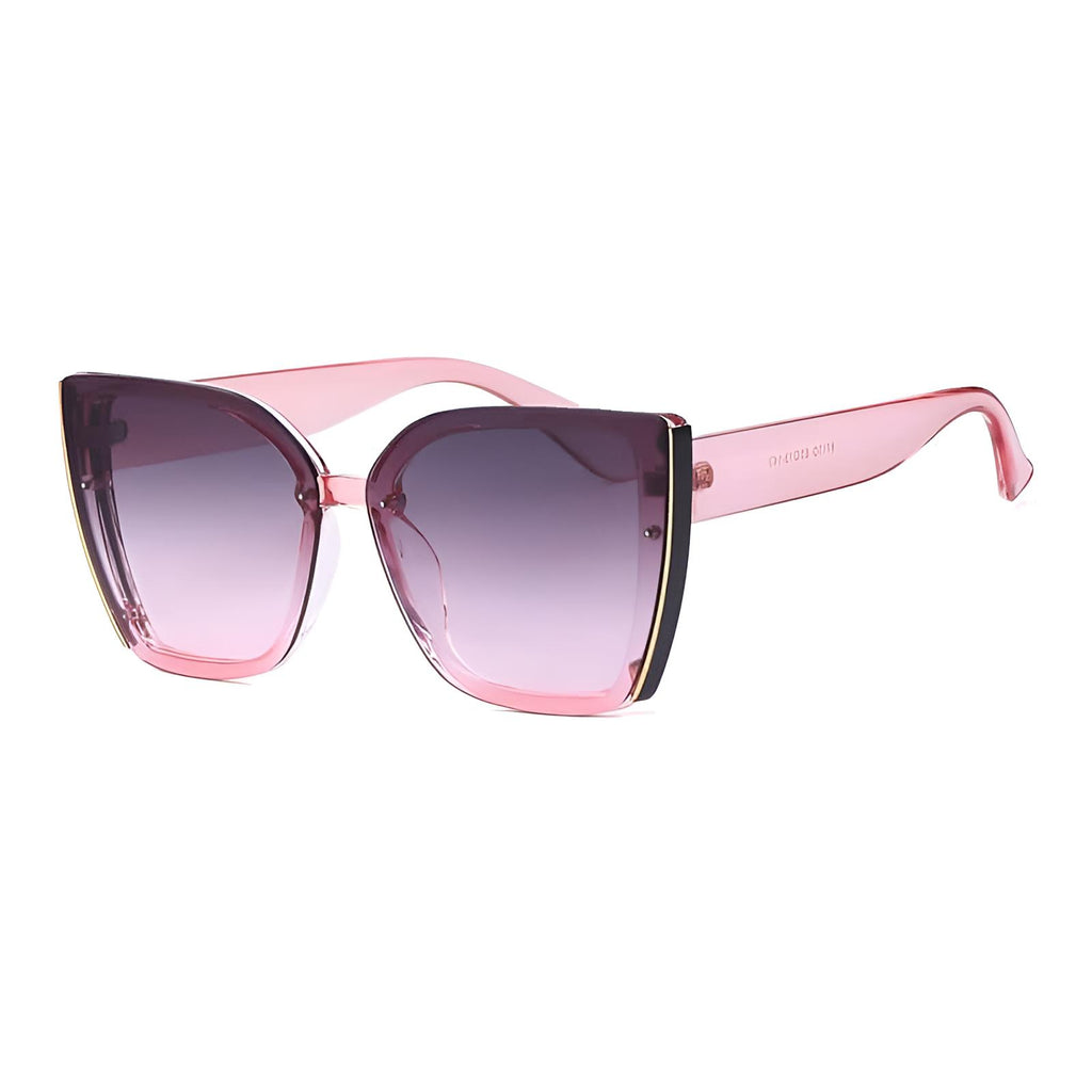 Cat Eye Purple Pink Oversized Sunglasses