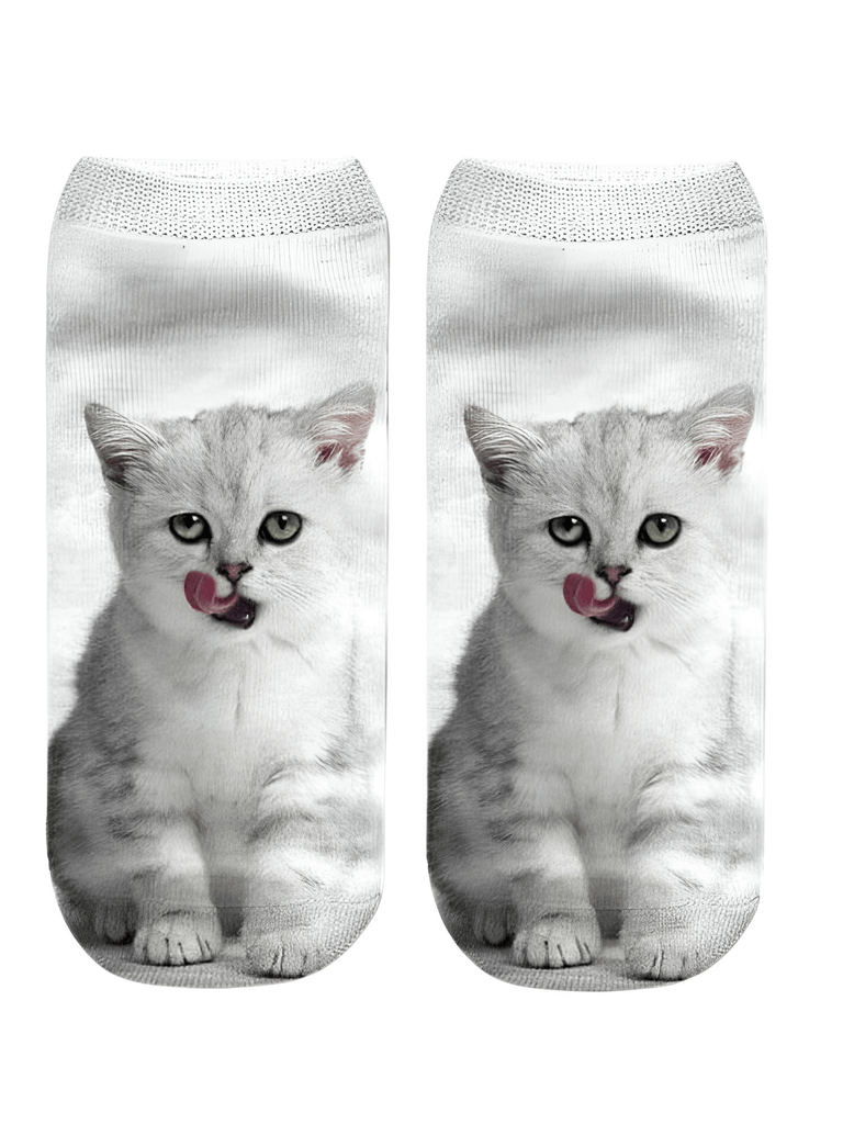 White Cat Socks For Women