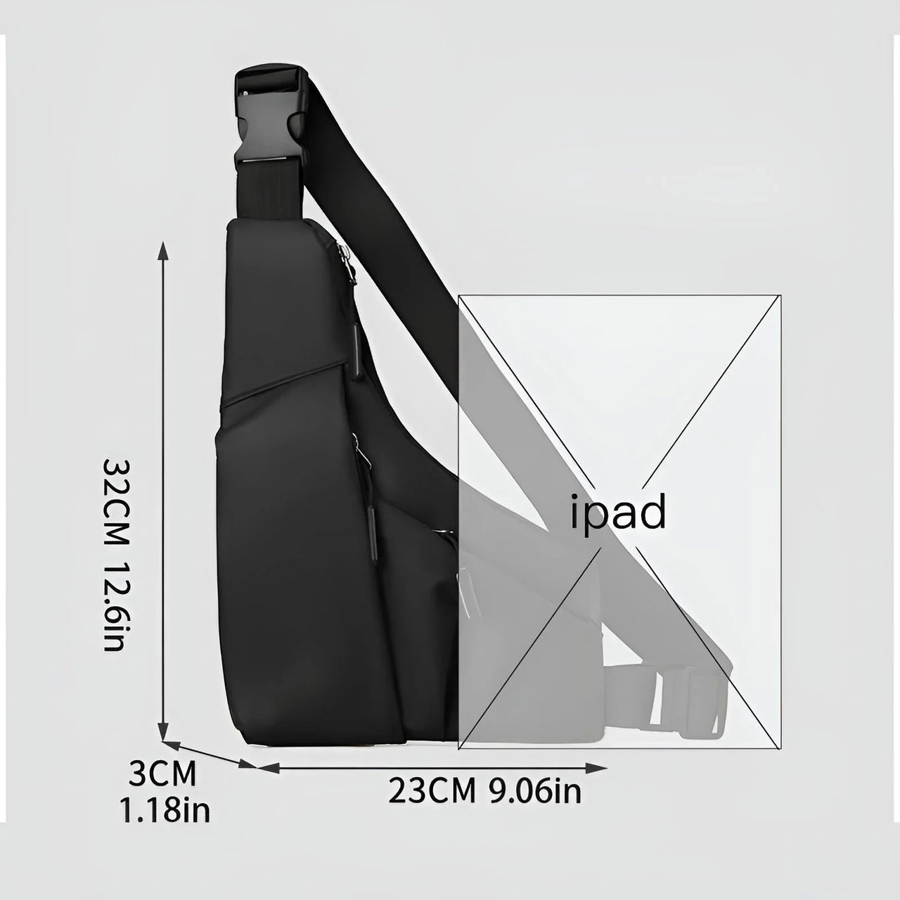 Chest Crossbody Bag, Drestiny, Bags, Crossbody bags, Shoulder Bags, Black, Grey, Gray, United States, USA, Canada, Australia, New Zealand, United Kingdom, UK, Gender_ Men, Gender_Women, crossbody bag, sling bag, fanny pack crossbody, chest bag women's, men's chest bag, shopdrestiny.com