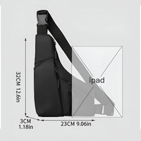 Thumbnail for Chest Crossbody Bag, Drestiny, Bags, Crossbody bags, Shoulder Bags, Black, Grey, Gray, United States, USA, Canada, Australia, New Zealand, United Kingdom, UK, Gender_ Men, Gender_Women, crossbody bag, sling bag, fanny pack crossbody, chest bag women's, men's chest bag, shopdrestiny.com