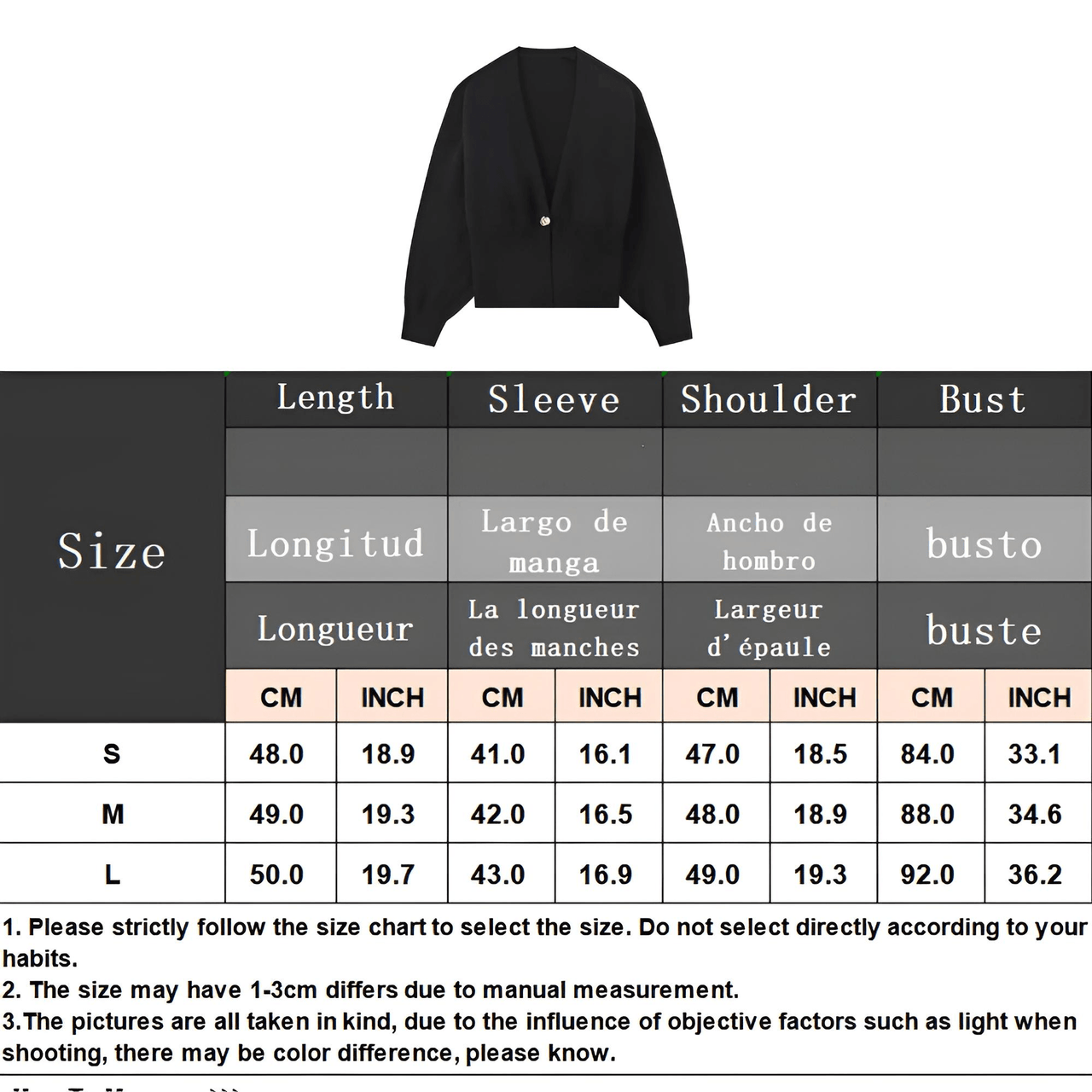Chic Button Cardigan Knitted Women's Casual Deep V Neck Long Sleeve Slim Warm Sweater Autumn New Lady Fashion Knitwear Top, Drestiny, Cardigans, Sweaters, Long Sleeves, S, M, L, Black, Wine Red, Dark Red, Coffee, Brown, Dark Brown, Off White, United States, Australia, New Zealand, United Kingdom, shopdrestiny.com