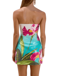 Thumbnail for Chic Strapless Sequin Mini Dress Women’s Summer Beach Style Sleeveless Party Dress Sexy Backless Lady Dress