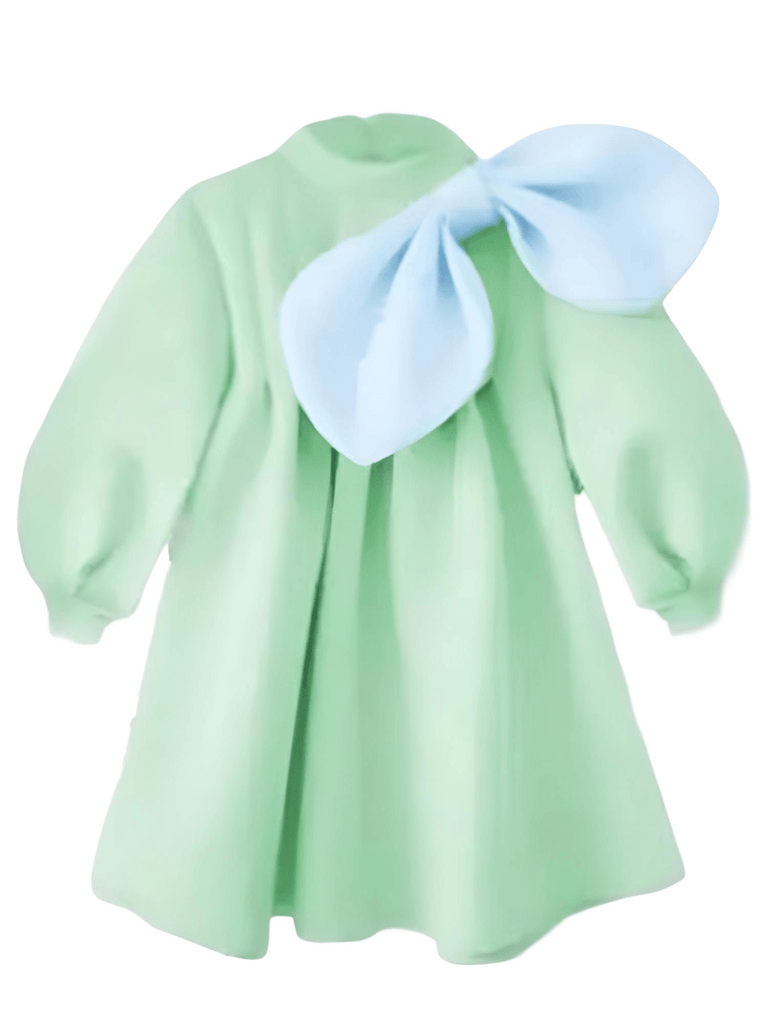 Children's boutique party dress with shoulder bow & puff sleeve design. Shop Drestiny for free shipping + tax covered. Save up to 50%