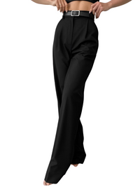 Thumbnail for Classic Formal Women's Straight Leg Pants Spring and Summer Versatile Casual Wear Loose Fit Office Wide Leg Pants, Drestiny, Grey, Apricot, Black, S, M, L, 4, 6, 8, 10, Casual Pants, Dress Pants, United States, USA, Canada, Australia, New Zealand, United Kingdom, UK, best women's straight leg pants, black women's straight leg pants, women's straight leg pants dressy, shopdrestiny.com