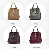 Thumbnail for Classic Simple Solid Color Women's Large Capacity Handbag Women's Handbag New 2025, Drestiny, Handbags, CH Handbag, Purses, Totes, Tote Bags, United States, USA, New Zealand, Australia, United Kingdom, UK, Wine Red, Black, Silver, Gold, Mustard, Large bags women, work bags women, travel bags women, shoulder bag, large capacity handbags, shopdrestiny.com