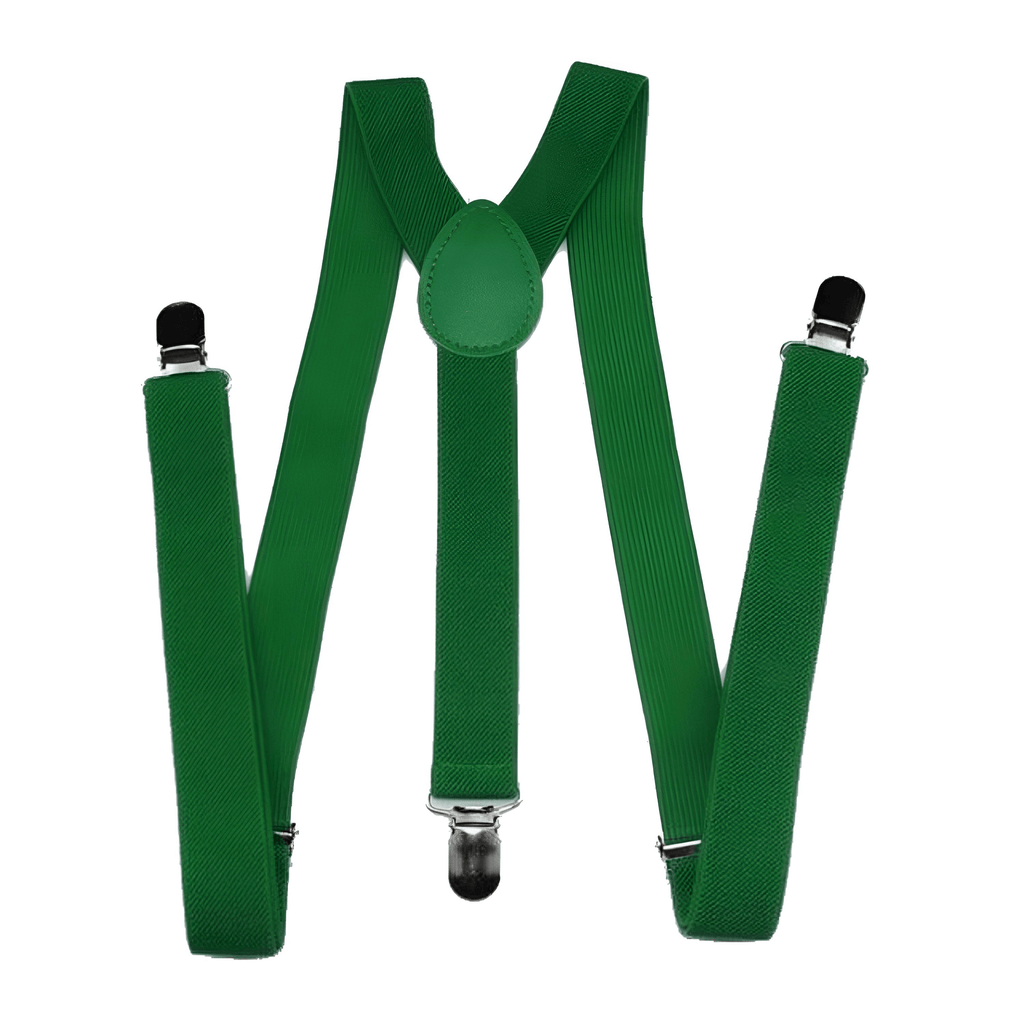 Green Colored Suspenders For Men