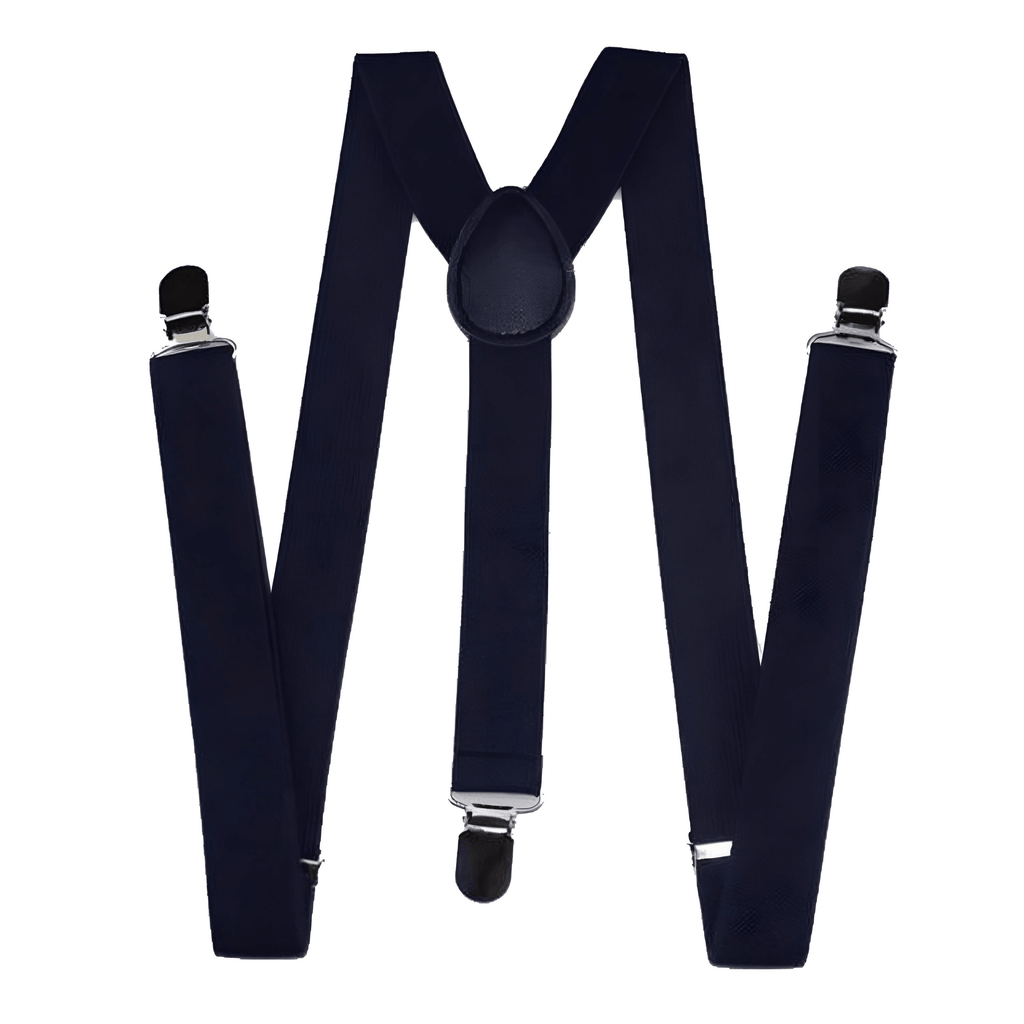Navy Colored Suspenders For Men