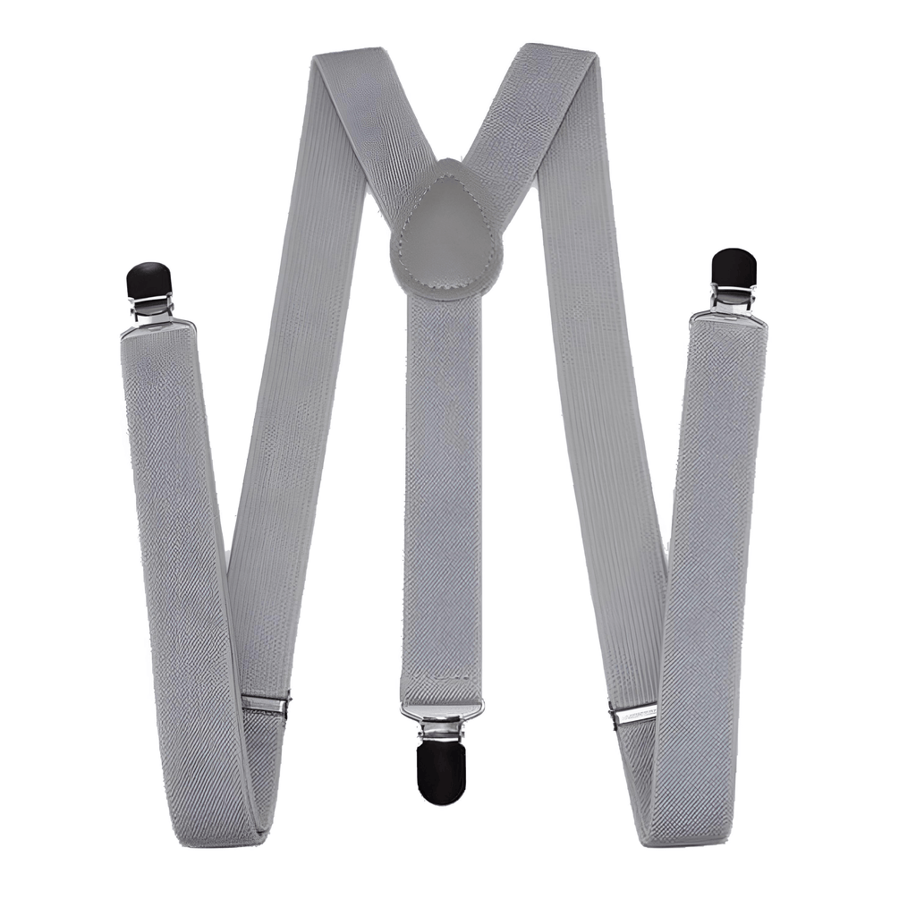 Grey Colored Suspenders For Men