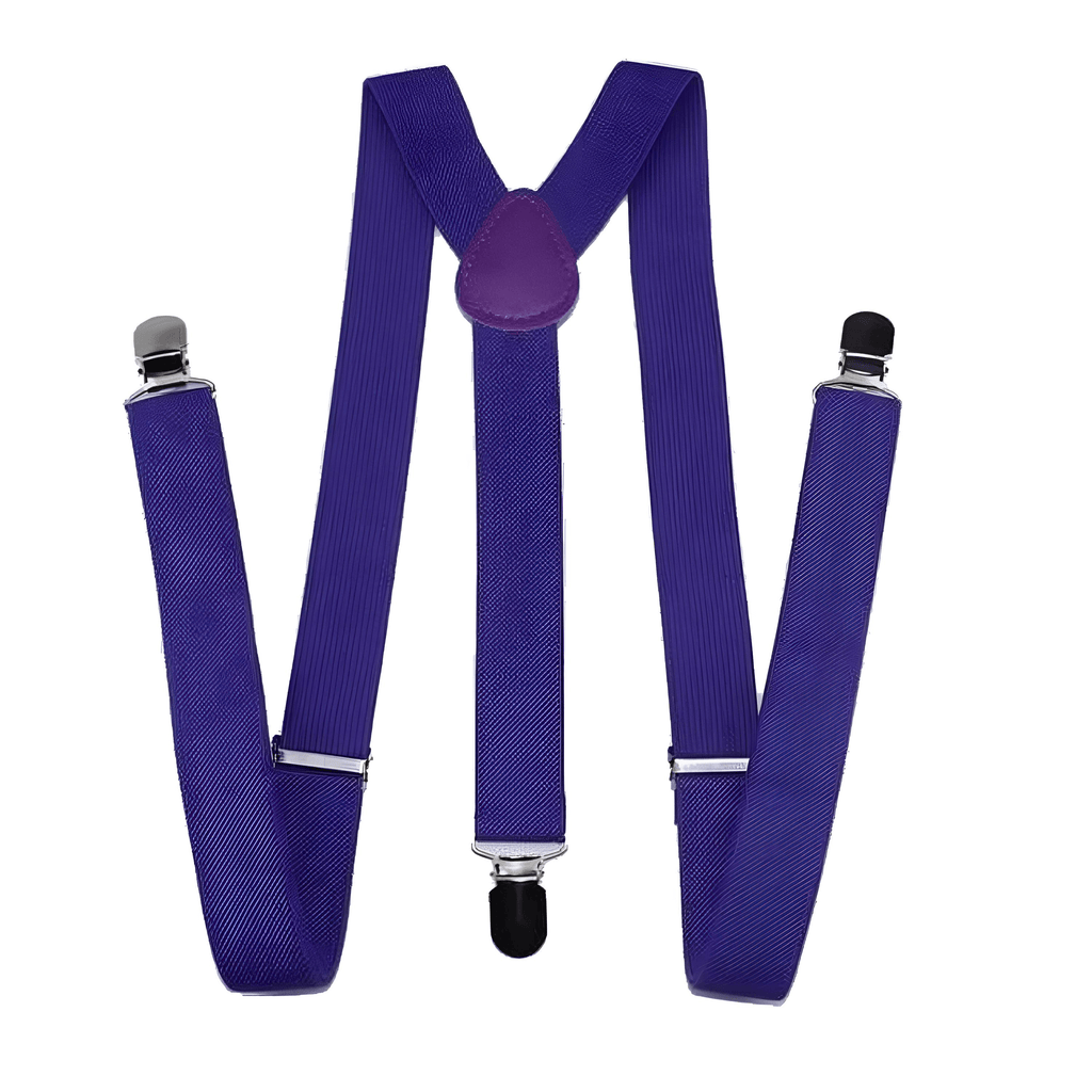 Purple Colored Suspenders For Men
