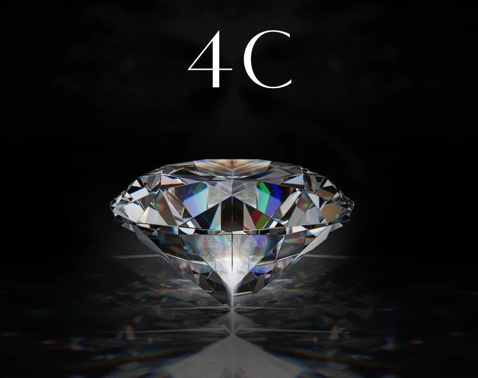 3.0 Carat Moissanite Gemstone Stud Earrings for Women Solid 925 Sterling Silver D color Solitaire Fine Jewelry -, Earrings , Drestiny , Australia, Canada, Earrings, New Zealand, Silver, United Kingdom, United States, White , Drestiny , www.shopdrestiny.com
