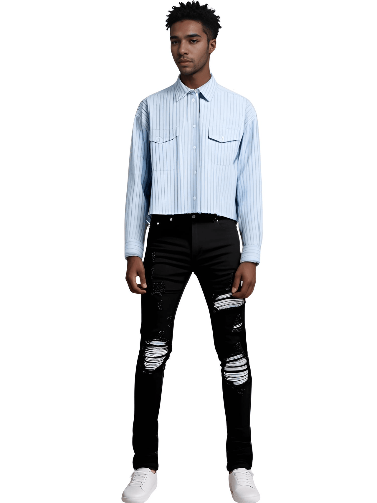 Cracked Silver Leather Patch Ripped Black Jeans Men's Streetwear Denim -, Jeans , Drestiny , 28, 29, 30, 31, 32, 33, 34, 36, 38, 40, Australia, Black, Casual Pants, FR, Jeans, New Zealand, Skinny Jeans, United Kingdom, United States , Drestiny , www.shopdrestiny.com