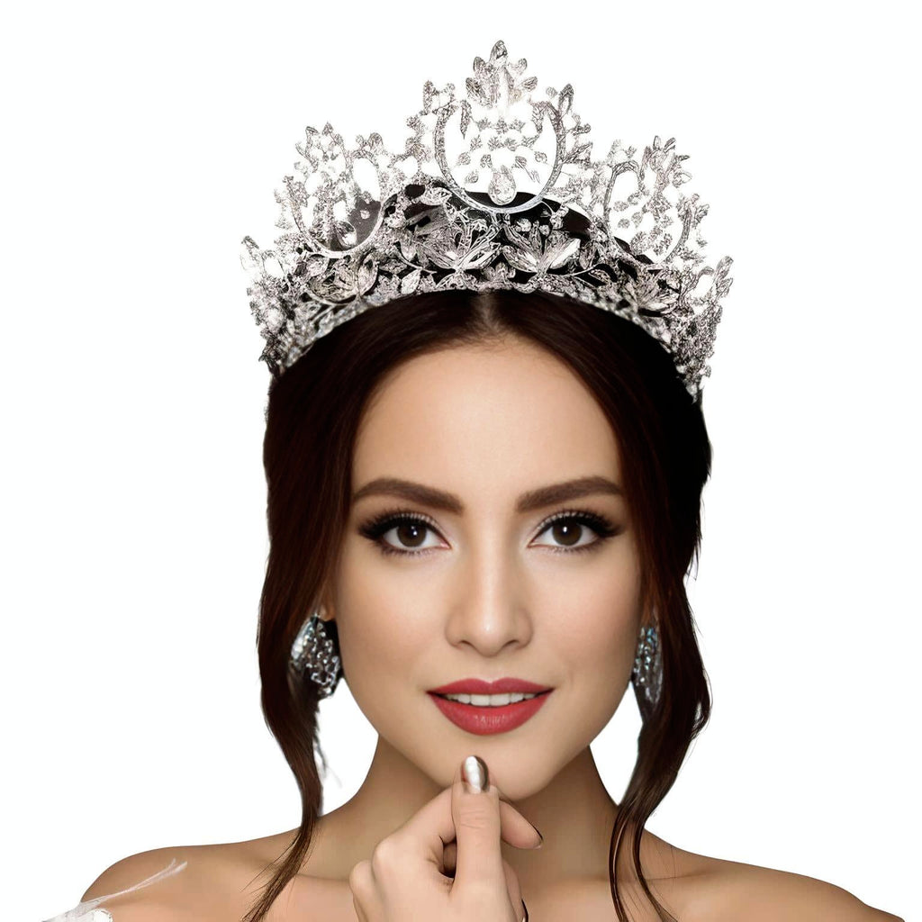 Elevate your look with opulent crystal silver crowns & tiaras from Drestiny. Free shipping & tax covered. Up to 80% discounts!