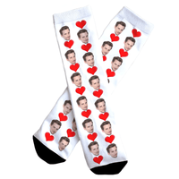 Thumbnail for Customized Avatar Socks -, Socks , Drestiny , Australia, Black, Blue, Canada, Gender_Men, Gender_Women, Green, New Zealand, Pink, Purple, Red, Socks, United Kingdom, United States, White, Yellow , Drestiny , www.shopdrestiny.com