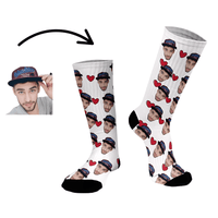 Thumbnail for Customized Avatar Socks -, Socks , Drestiny , Australia, Black, Blue, Canada, Gender_Men, Gender_Women, Green, New Zealand, Pink, Purple, Red, Socks, United Kingdom, United States, White, Yellow , Drestiny , www.shopdrestiny.com