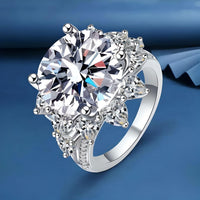 Thumbnail for D Color 3CT & 10CT Moissanite Ring For Women Diamond Rings with GRA -, Rings , Drestiny , 4, 4.5, 5, 5.5, 6, 6.5, 7, 7.5, 8, 8.5, 9, Australia, Canada, Green, Rings, Silver, United Kingdom, United States, White , Drestiny , www.shopdrestiny.com