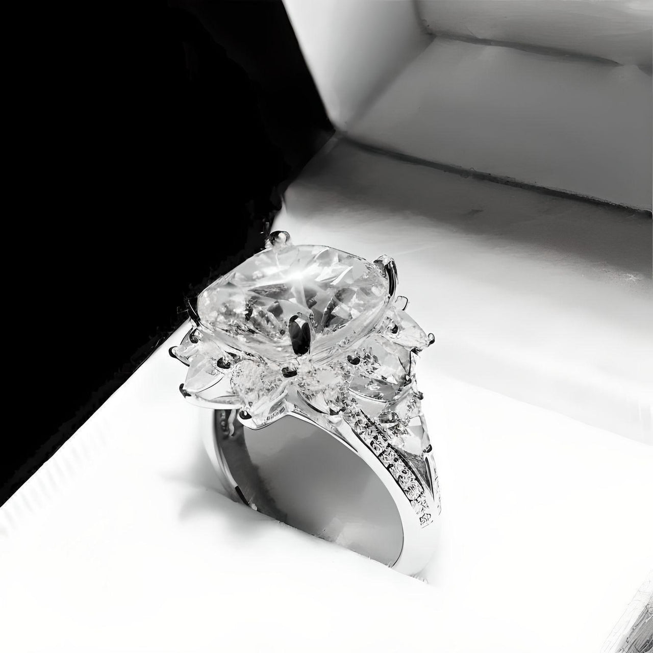 D Color 3CT & 10CT Moissanite Ring For Women Diamond Rings with GRA -, Rings , Drestiny , 4, 4.5, 5, 5.5, 6, 6.5, 7, 7.5, 8, 8.5, 9, Australia, Canada, Green, Rings, Silver, United Kingdom, United States, White , Drestiny , www.shopdrestiny.com
