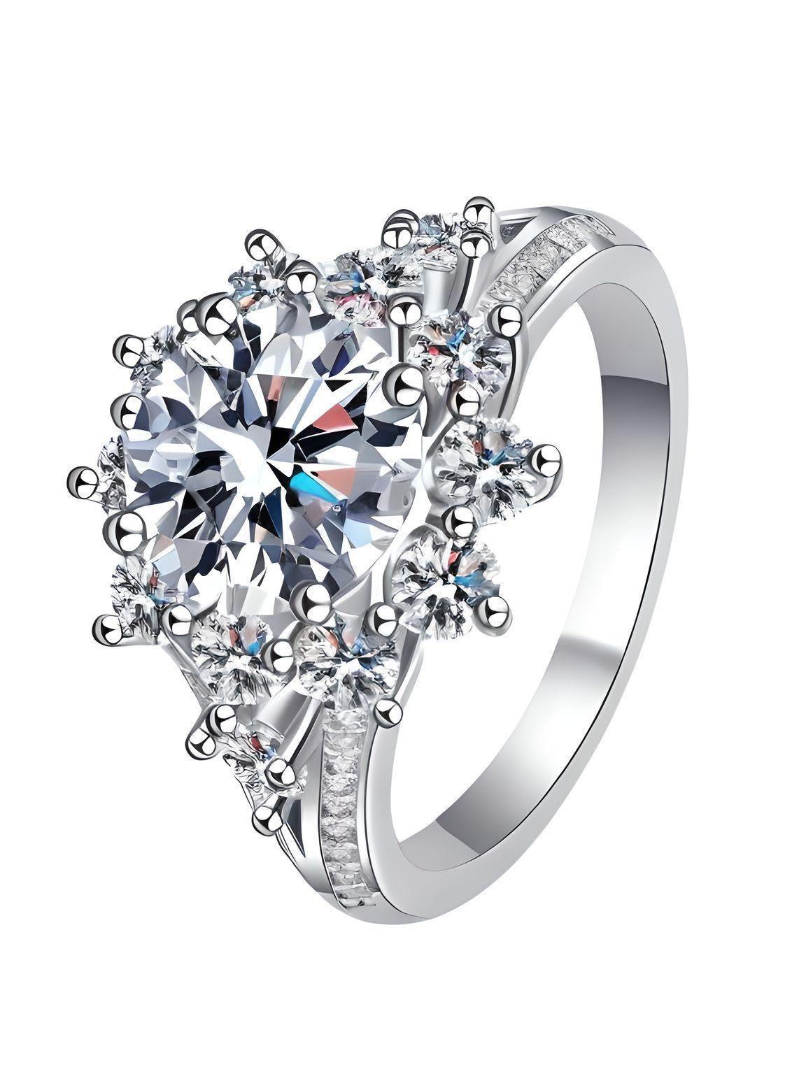 D Color 3CT & 10CT Moissanite Ring For Women Diamond Rings with GRA -, Rings , Drestiny , 4, 4.5, 5, 5.5, 6, 6.5, 7, 7.5, 8, 8.5, 9, Australia, Canada, Green, Rings, Silver, United Kingdom, United States, White , Drestiny , www.shopdrestiny.com