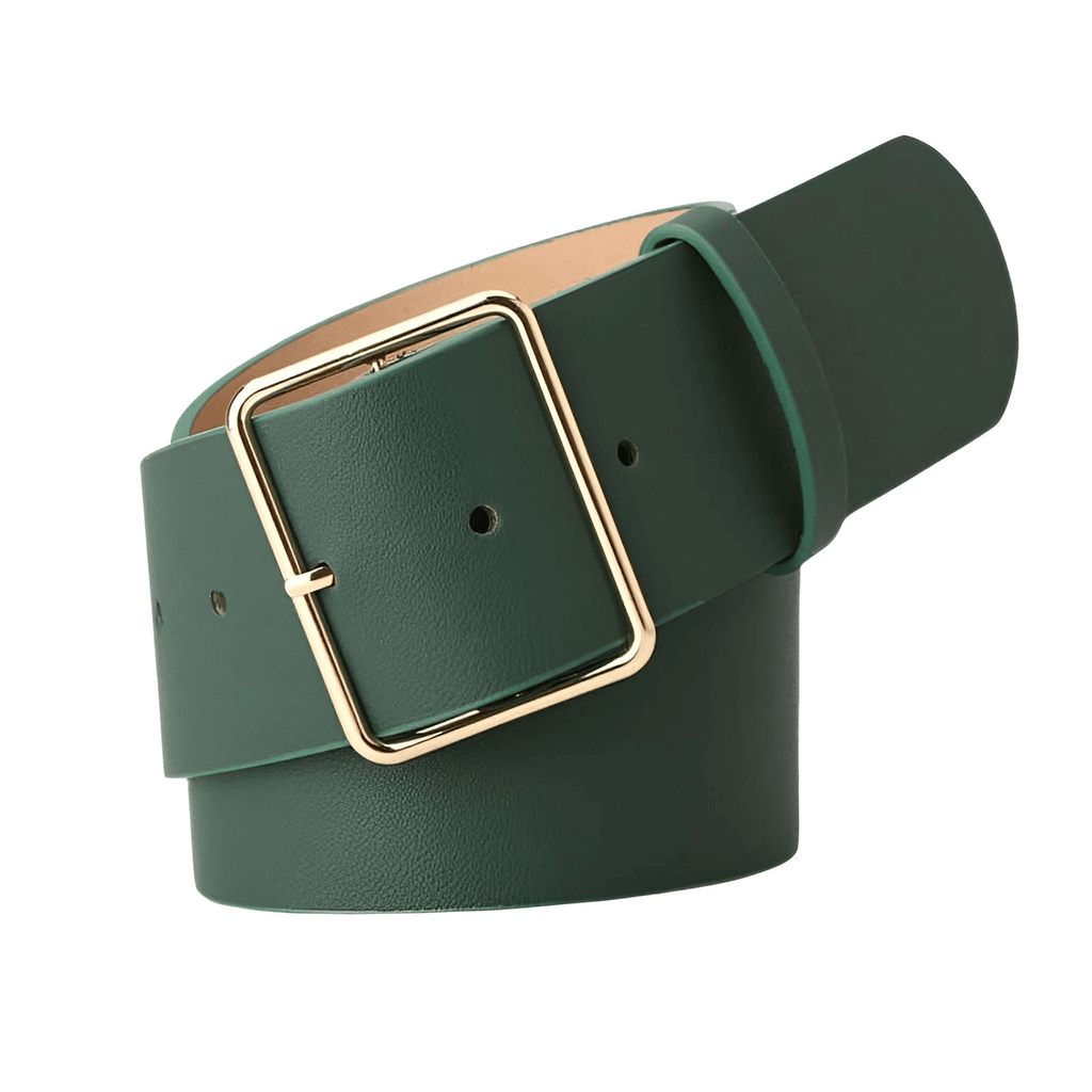 Discover the perfect dark green leather women's belts at Drestiny. With free shipping and tax covered, shopping has never been easier. Hurry and save up to 50% off while stocks last!