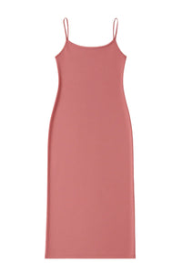Thumbnail for Dark pink slip dress on a white background