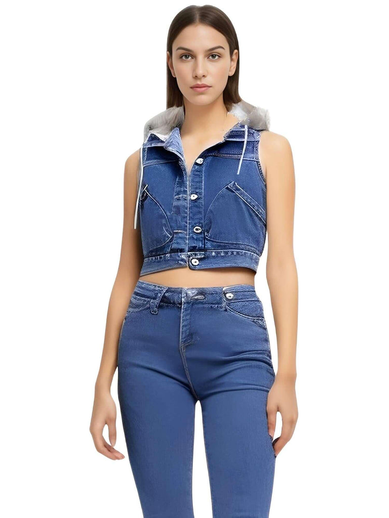 Get your hands on a trendy denim vest for women at Drestiny. Enjoy up to 50% off, free shipping, and we'll even cover the tax!