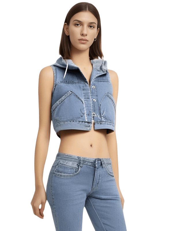 Get your hands on a trendy denim vest for women at Drestiny. Enjoy up to 50% off, free shipping, and we'll even cover the tax!