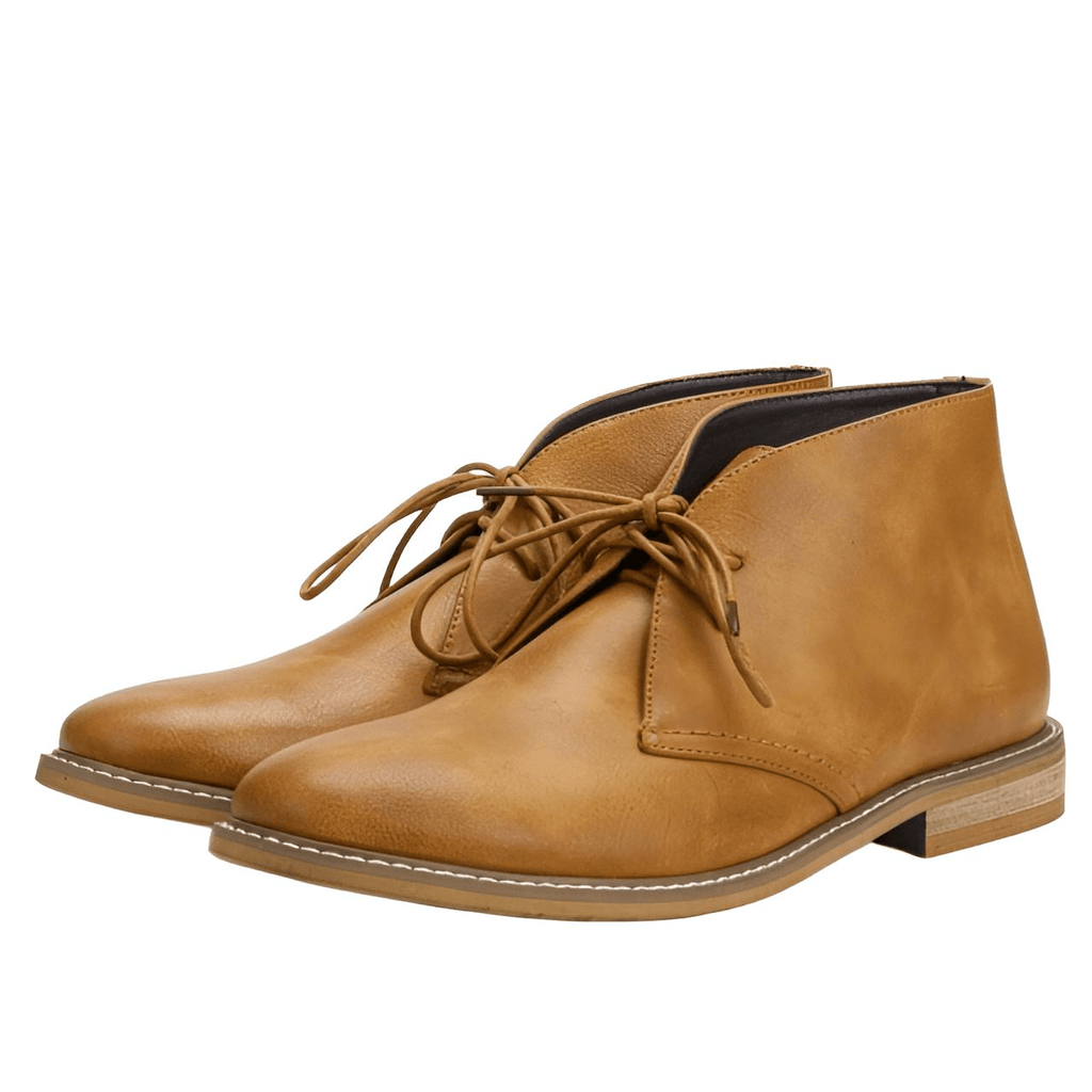 Leather Desert Ankle Boots For Men