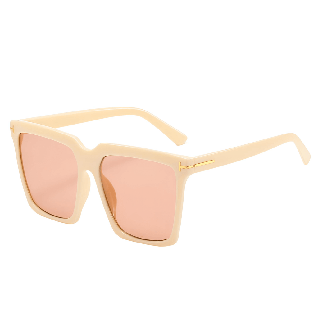 Designer Luxury Women's Pink Fashion Square Sunglasses