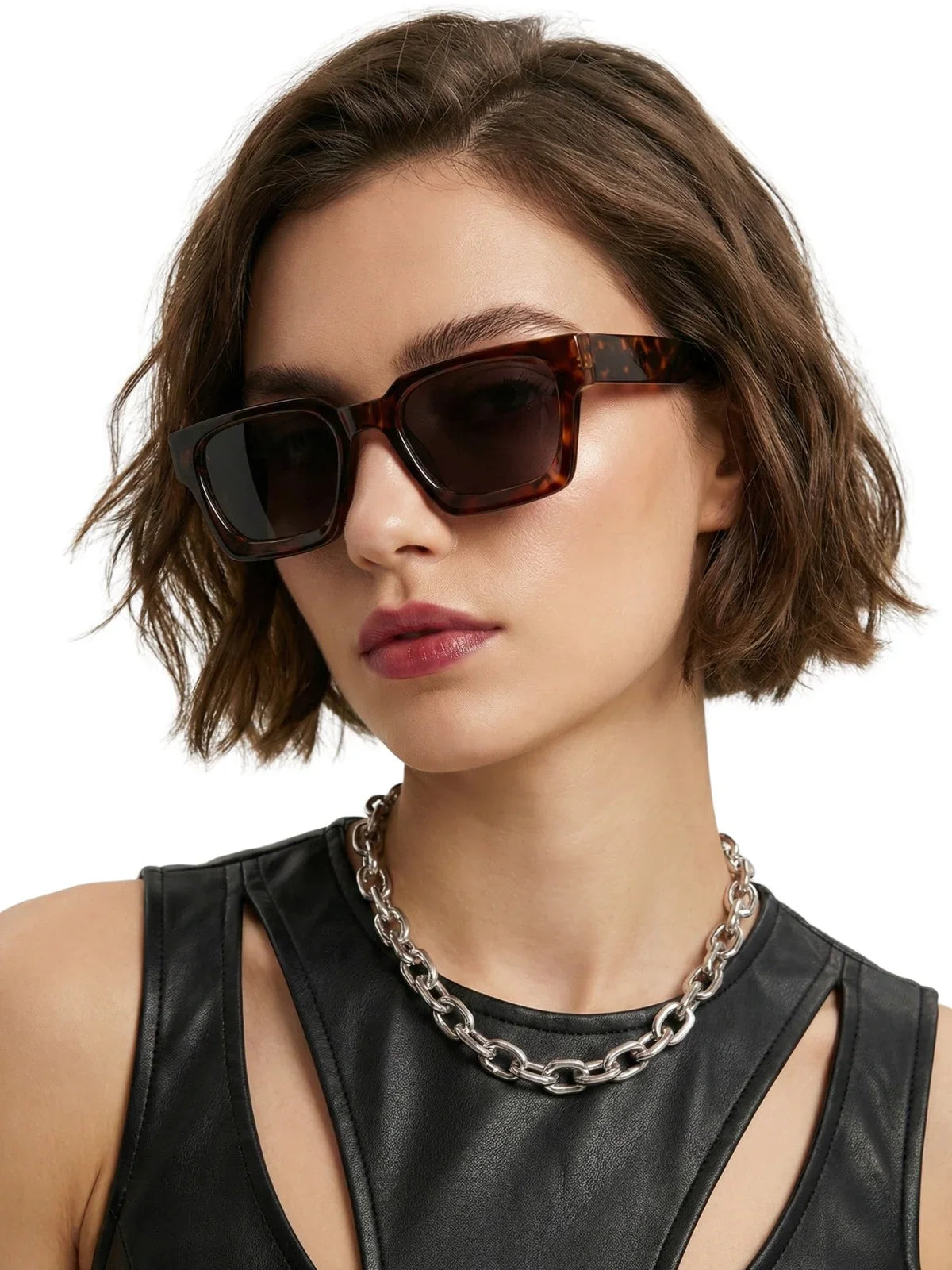 Designer Luxury Fashion Small Square Sunglasses Women