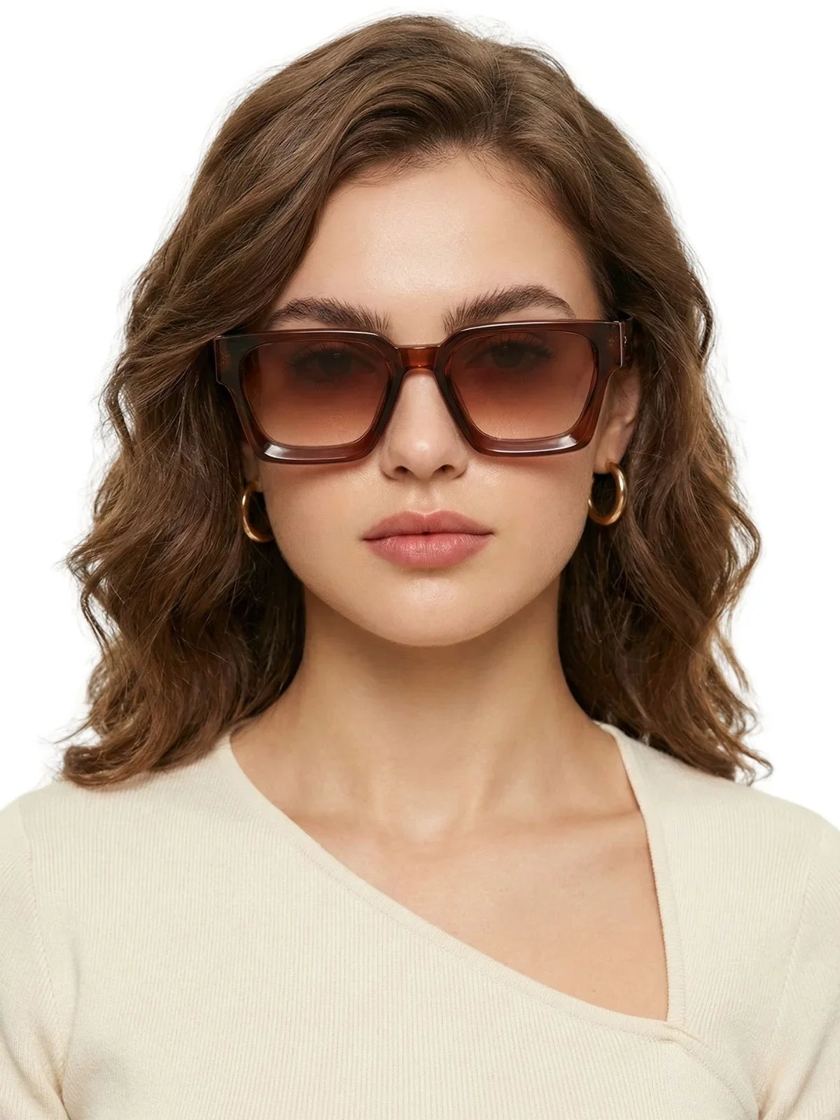 Designer Luxury Fashion Small Square Sunglasses Women