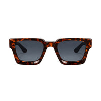 Thumbnail for Sunglasses with tortoiseshell frame and dark lenses on a white background