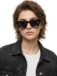 Thumbnail for Designer Luxury Fashion Small Square Sunglasses Women