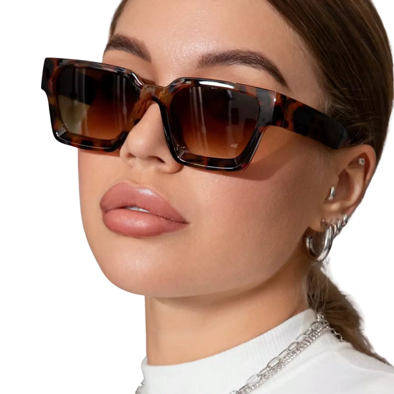 Designer Luxury Fashion Small Square Sunglasses Women