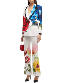 Thumbnail for Designer Suit Set Women's Single Button Gorgeous Floral Printed Blazer Suit Pants Set -, Pant Suits , Drestiny , Australia, Blazers, Blue, Canada, Dress Pants, Jackets, L, Long Sleeves, M, New Zealand, Pant Sets, Pant Suits, Red, S, Sets, United Kingdom, United States, White, XL, XXL, Yellow , Drestiny , www.shopdrestiny.com