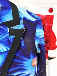 Thumbnail for Designer Suit Set Women's Single Button Gorgeous Floral Printed Blazer Suit Pants Set -, Pant Suits , Drestiny , Australia, Blazers, Blue, Canada, Dress Pants, Jackets, L, Long Sleeves, M, New Zealand, Pant Sets, Pant Suits, Red, S, Sets, United Kingdom, United States, White, XL, XXL, Yellow , Drestiny , www.shopdrestiny.com