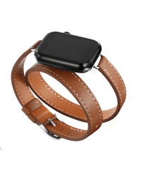 Thumbnail for Double Tour Leather Strap Apple Watch -, Watch Bands , Drestiny , Australia, Black, Blue Grey, Brown, Canada, Coffee, Dark Blue, Dark Green, Deep Pink, Gender_Men, Gender_Women, Grey, New Zealand, Orange, Purple, Sky Blue, United Kingdom, United States, Watch Bands, White, Wine Red, Yellow , Drestiny , www.shopdrestiny.com