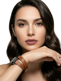 Thumbnail for Double Tour Leather Strap Apple Watch