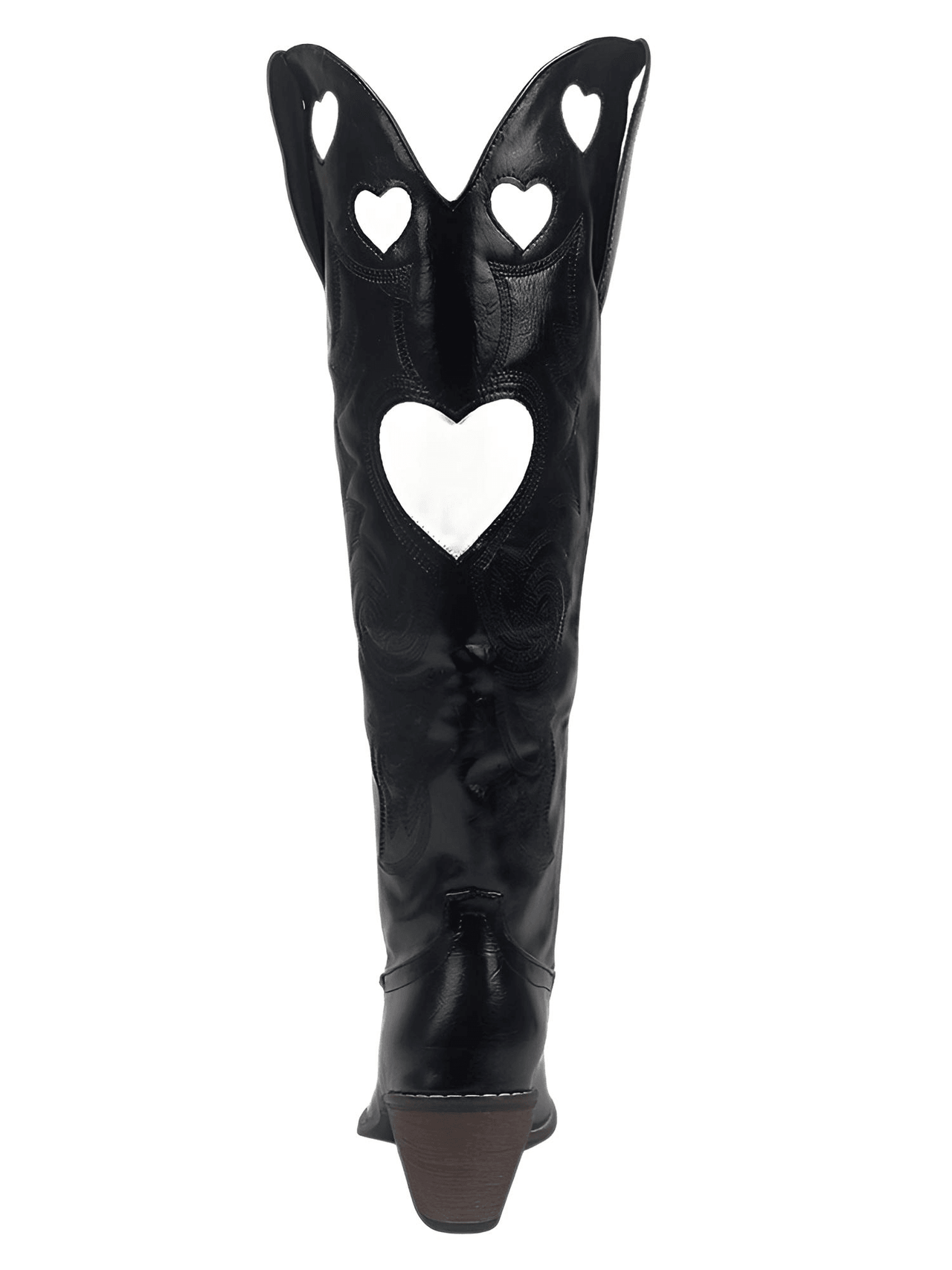 Knee High Heart Shape Cowboy Boots For Women - In 8 Colors! -, Boots , Drestiny , 10, 10.5, 7.5, 8.5, 9, 9.5, Australia, Beige, Black, Boots, Brown, FR, Pink, Purple, Red, Teal, United Kingdom, United States, White, Yellow , Drestiny , www.shopdrestiny.com