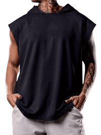 Thumbnail for Men's Loose Hooded Short Sleeve Shirt -, Hoodies , Drestiny , Army Green, Australia, Black, Dark Green, Gender_Men, Grey, Hoodies, L, M, New Zealand, Red, Short Sleeves, Sleeveless, T-Shirts, Tank Tops, United Kingdom, United States, White, XL, XXL , Drestiny , www.shopdrestiny.com